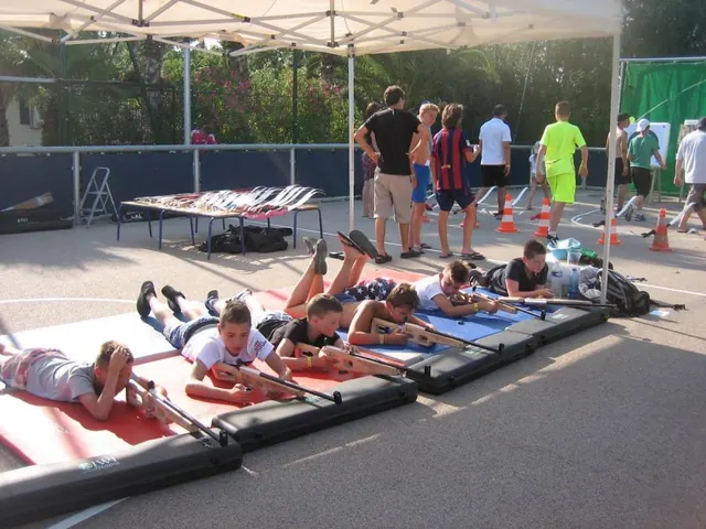 Participants en position couchée sur tapis