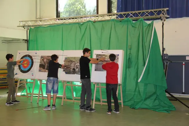 Stand vert et cibles