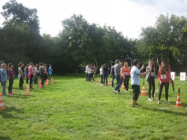 Groupe sur pelouse