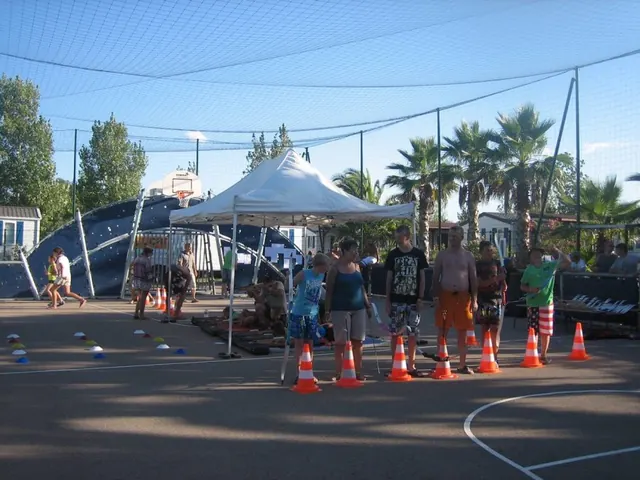 Tentes et personnes